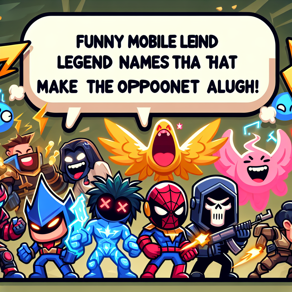 Nama Mobile Legend Lucu yang Bikin Lawan Ketawa